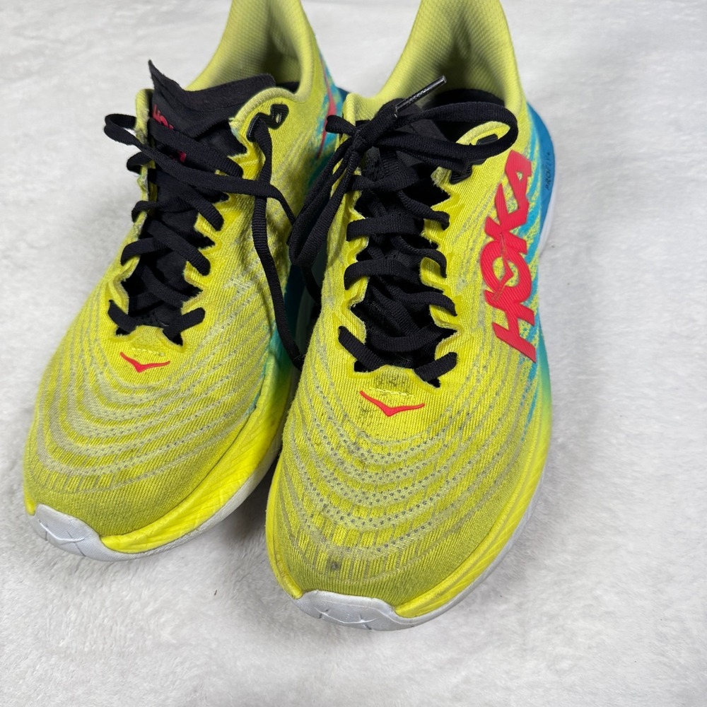 Hoka Mach 5 Sneakers Mens US 8D Evening Primrose Blue Running Shoes - Picture 2 of 6